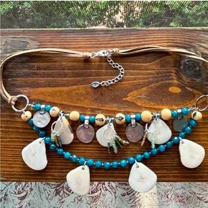 ‼️FINAL PRICE‼️ Silpada Polished Palms SS Tagua Nut Necklace (N3307)